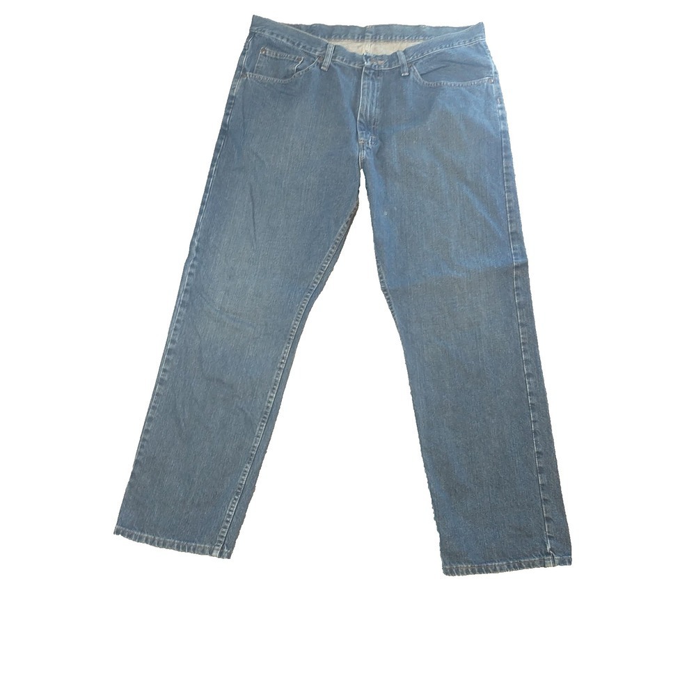 Wrangler 96SRWDT Regular Straight Leg Blue Jeans Mens 36x29 Medium Wash Cotton